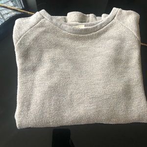 Zara sweatshirt cotton with metallic color